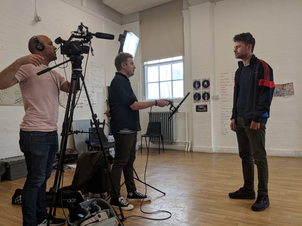Writer James Fritz is interviewed by Nottingham Playhouse during London rehearsals