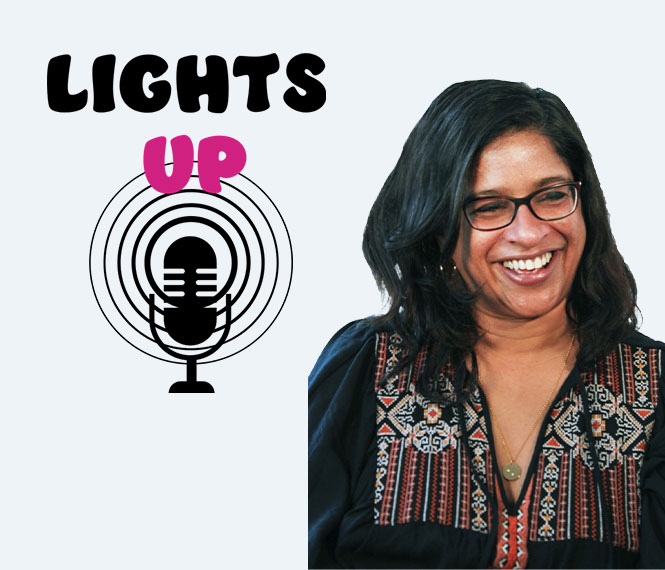 Indhu Rubasingham Lights Up Podcast portrait